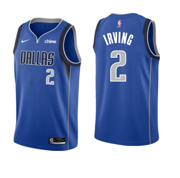 Youth Dallas Mavericks #2 Kyrie Irving Blue Icon Edition Stitched Basketball Jersey